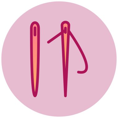 Bir pin simgesinin vektör illüstrasyonu