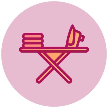 Masa. Web simgesi basit illüstrasyon