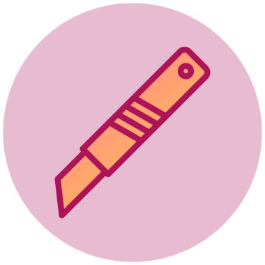 Kalem. Web simgesi basit illüstrasyon