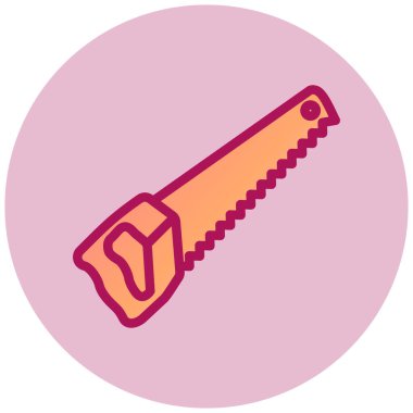 Gördüm. Web simgesi basit illüstrasyon