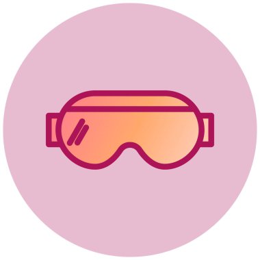 Gözlük. Web simgesi basit illüstrasyon