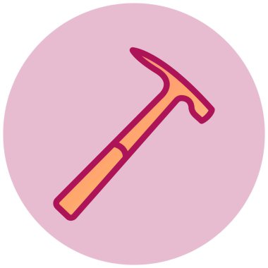 Çekiç. Web simgesi basit illüstrasyon