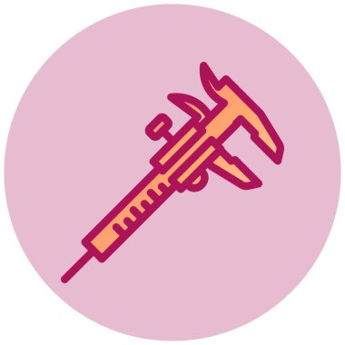 Tornavida. Web simgesi basit tasarım