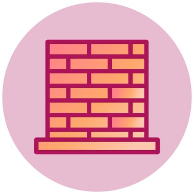 brick. Web simgesi basit illüstrasyon