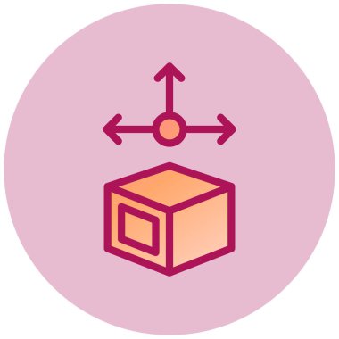 Seo ve teknoloji simgesinin vektör illüstrasyonu