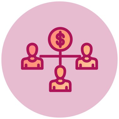 iş yönetimi düz vektör simgesi