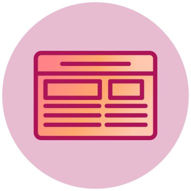 vektör seo düz simgesi