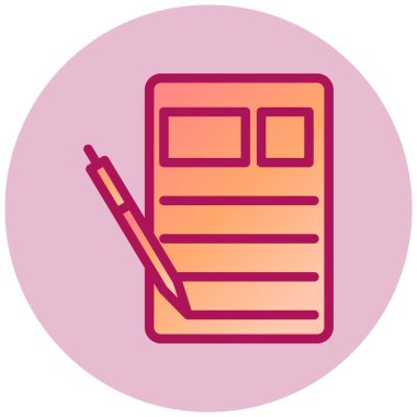 Kitap. Web simgesi basit illüstrasyon