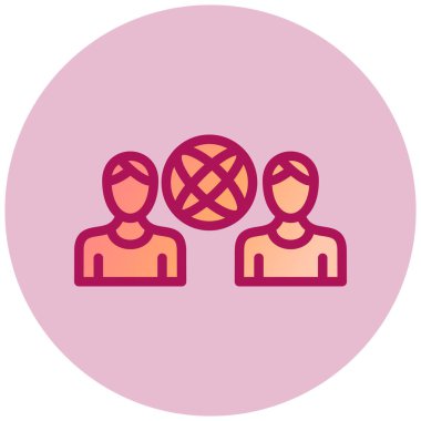 İnsan simgesinin vektör illüstrasyonu