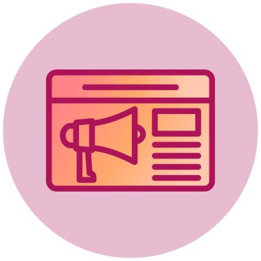 seo modern simgesinin vektör illüstrasyonu