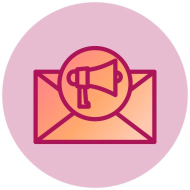 E-posta. Web simgesi basit illüstrasyon