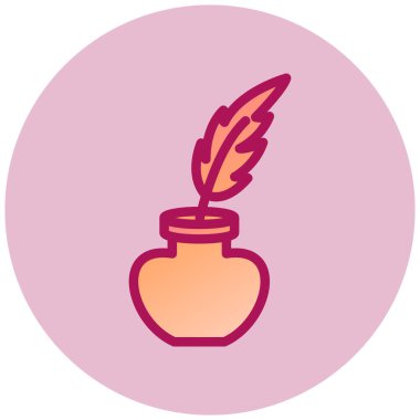 Tüy. Web simgesi basit illüstrasyon