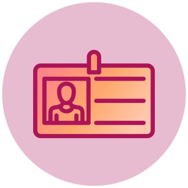 Kimlik kartı. Basit resimleme