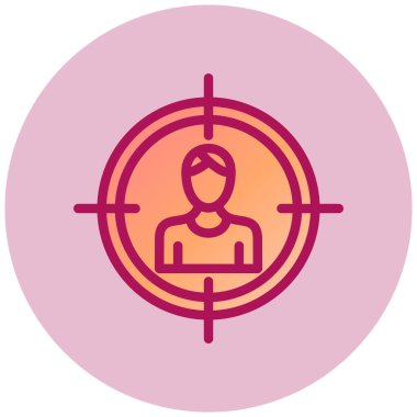 Hedef. Web simgesi basit illüstrasyon