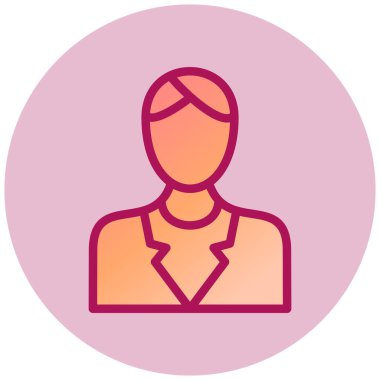 avatar. Web simgesi basit illüstrasyon