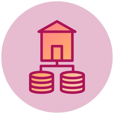 Bina. Web simgesi basit tasarım