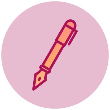 Kalem. Web simgesi basit illüstrasyon