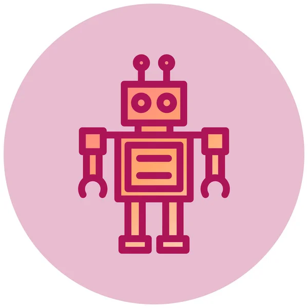 ロボットだ Webアイコンシンプルなイラスト — ストックベクタ