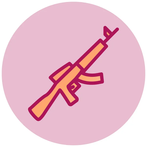 Waffe Web Symbol Einfache Illustration — Stockvektor