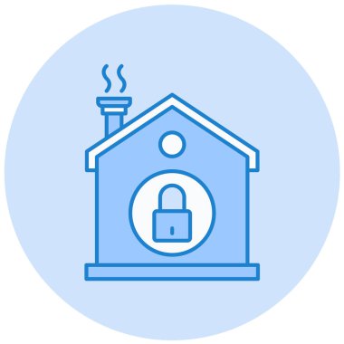 Güvenlik sistemi simgesi vektörü, beyaz arkaplanda izole edilmiş katı sembol