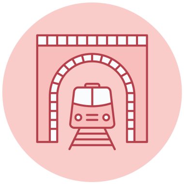 tren simgesi vektör illüstrasyonu