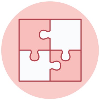 Bulmaca. Web simgesi basit illüstrasyon