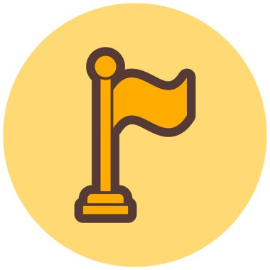 Bayrak. Web simgesi vektör tasarımı