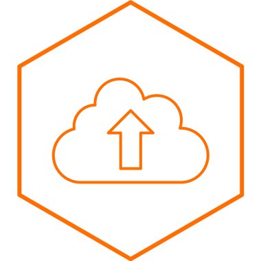 bulut hesaplama simgesi, vektör illüstrasyonu