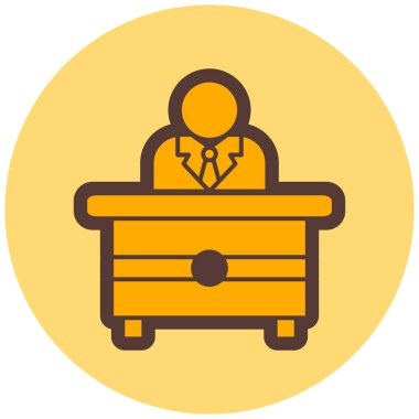 Web ve mobil için iş yönetimi dairesi simgesi