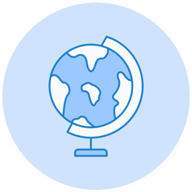 Küre. Web simgesi basit illüstrasyon