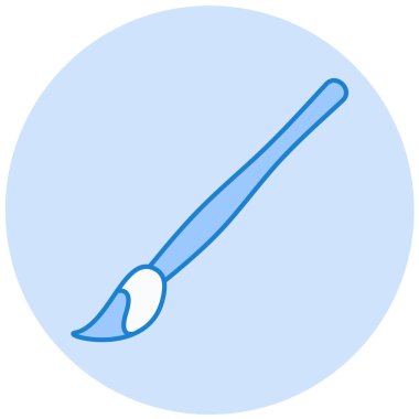 Boya fırçası. Basit resimleme