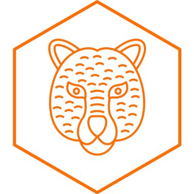 Jaguar simge vektör illüstrasyonu