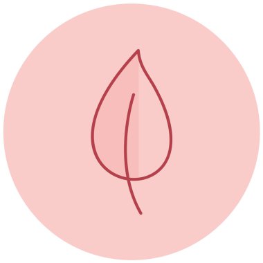 Yaprak. Web simgesi basit illüstrasyon