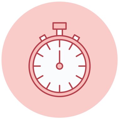 Kronometre Web simgesi basit illüstrasyon