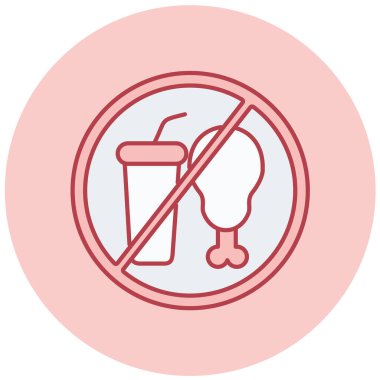 Fast food ikonu vektör çizimi yok