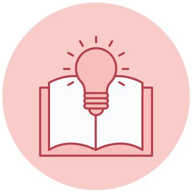 Kitap. Web simgesi basit illüstrasyon