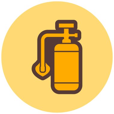 Yangın. Web simgesi basit illüstrasyon