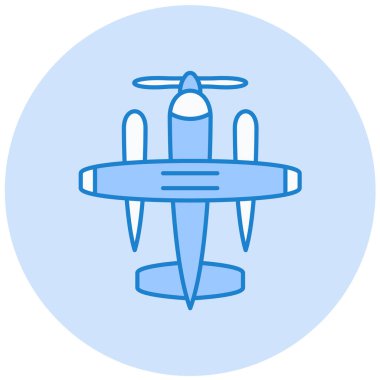 Uçak. Web simgesi basit illüstrasyon