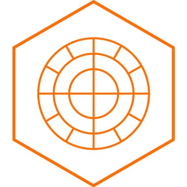 Renkli Tekerlek basit simgesi, vektör illüstrasyonu