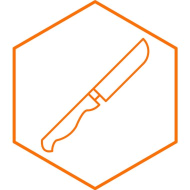 bıçak simgesi modada izole edilmiş arkaplan