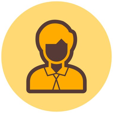 avatar. Web simgesi basit illüstrasyon