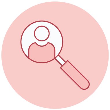 Kullanıcıyı bul Web simgesi basit tasarım