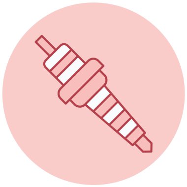 Basit bir dairesel simgenin vektör illüstrasyonu.