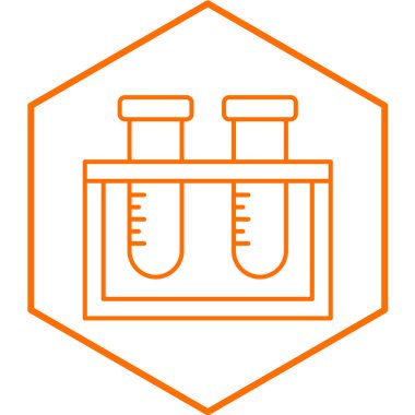 test tübü ikon vektör çizimi