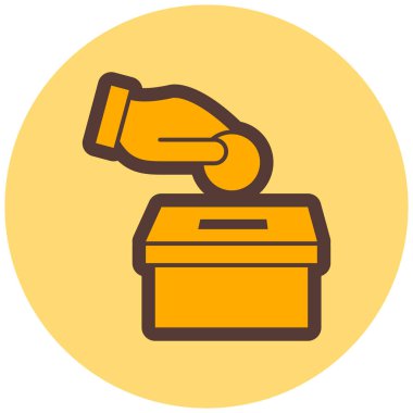 Zarf simgesi ile el, vektör illüstrasyonu