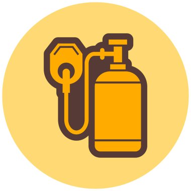 Benzin deposu. Basit illüstrasyon