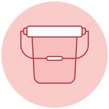 Kova. Web simgesi basit illüstrasyon