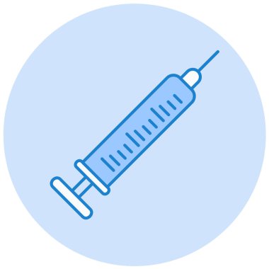 Şırınga. Web simgesi basit illüstrasyon