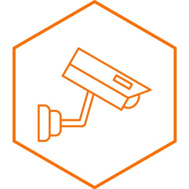 ccTV kamera hattı biçim vektör illüstrasyon tasarımı