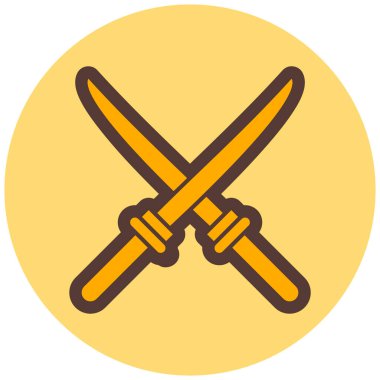 Bıçak. Web simgesi basit illüstrasyon